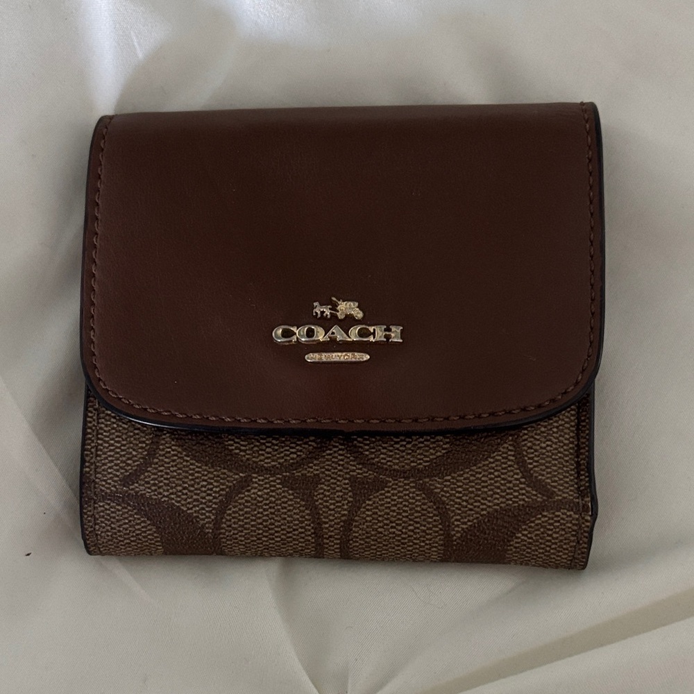 Coach Dark Brown Signature Wallet